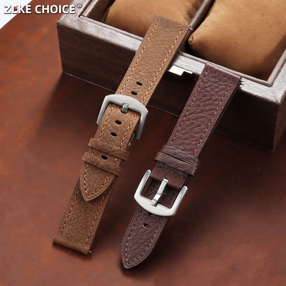 Smartwatch Vintage Watches For Men - حزام ساعة من الجلد الطبيعي بنمط