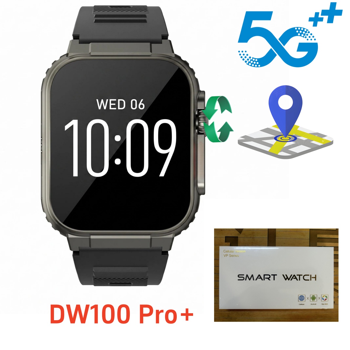 Heart Rate Gps Watch - ساعة ذكية DW100 Pro plus مع