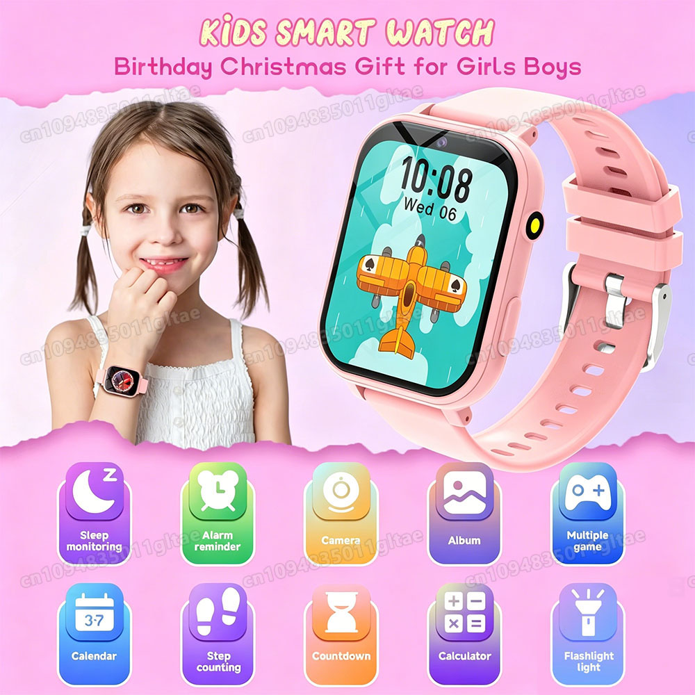 Smartwatch Watches Birthday Gift For Boys - ساعة ذكية جديدة للأطفال مع كاميرا