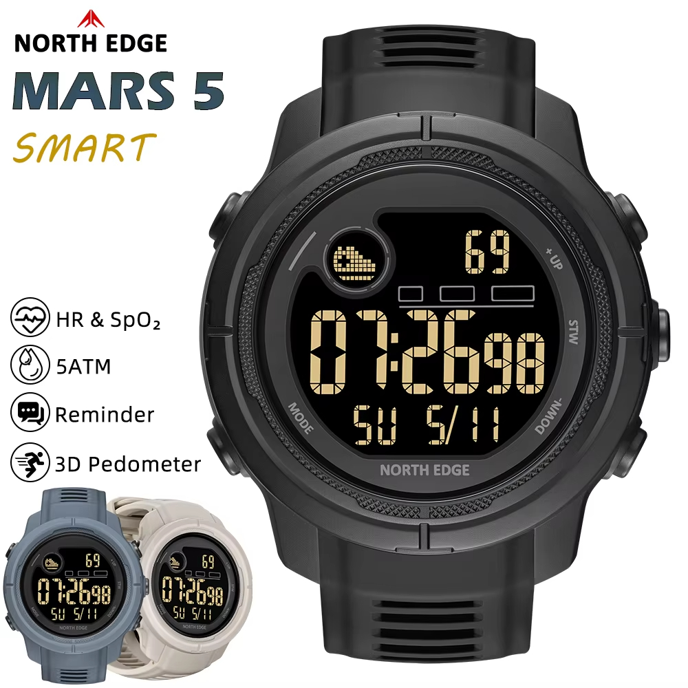 Smartwatch New Watches For Men - NORTH EDGE NEW MARS 5 ساعة
