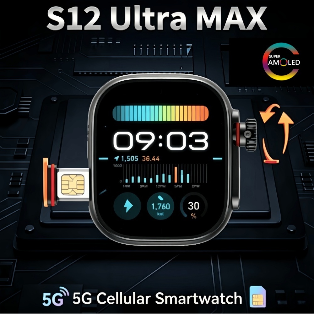 Heart Rate Gps Watch - الإصدار العالمي من ساعة S12 Ultra