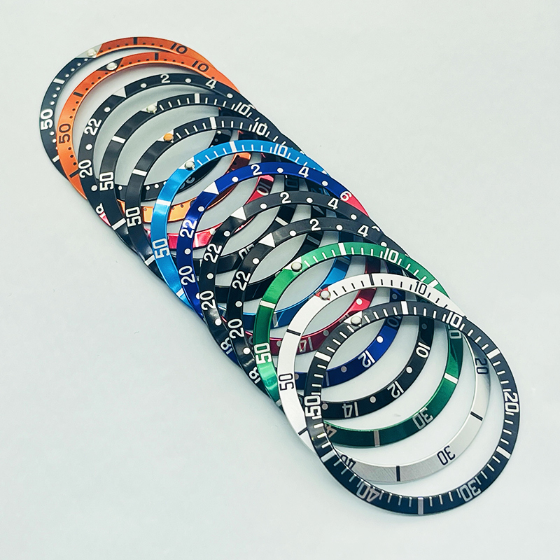 Watch Bezel Insert - إطار ساعة منحني من الألومنيوم ،