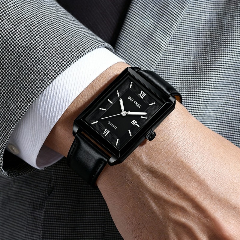 Smartwatch New Watches For Men - ساعات رجالية جلدية كاجوال، ساعات كوارتز