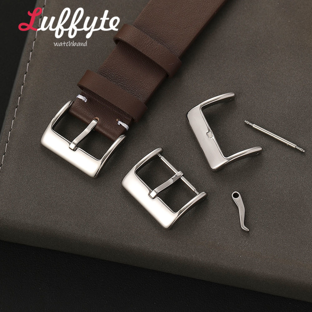 Replacement Watch Bracelet - إكسسوارات أحزمة الساعات: مشبك معدني مصقول