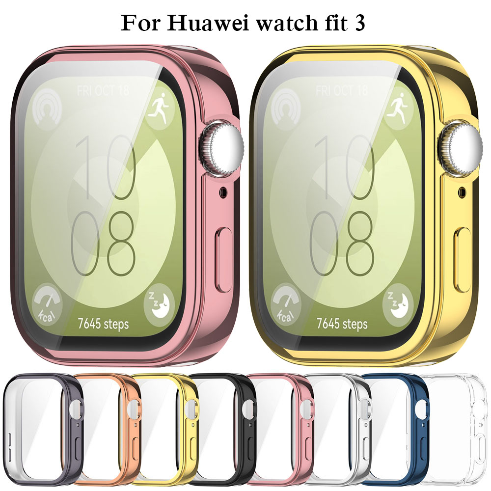 Huawei Smartwatch Watch Fit - جراب حماية مقاوم للصدمات من البولي