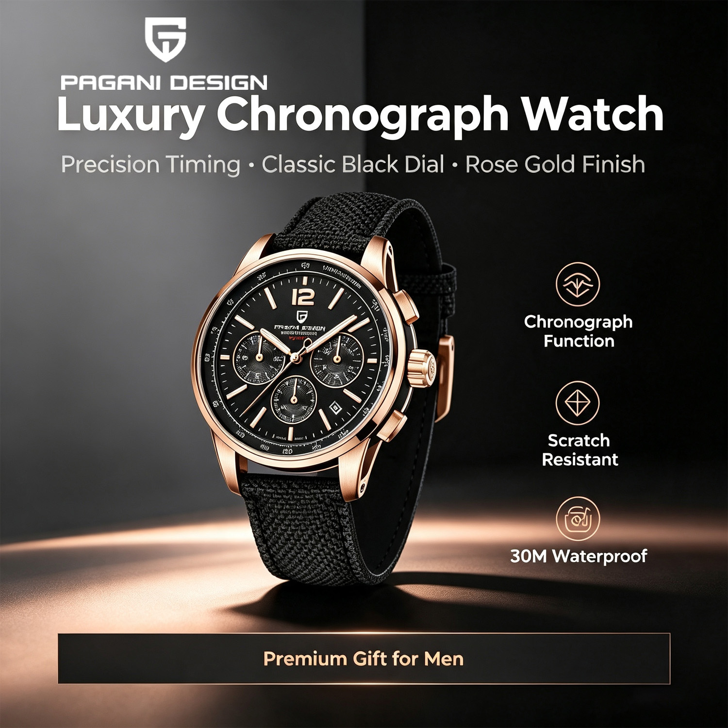 Smartwatch New Watches For Men - ساعة كوارتز رجالية أنيقة من باجاني