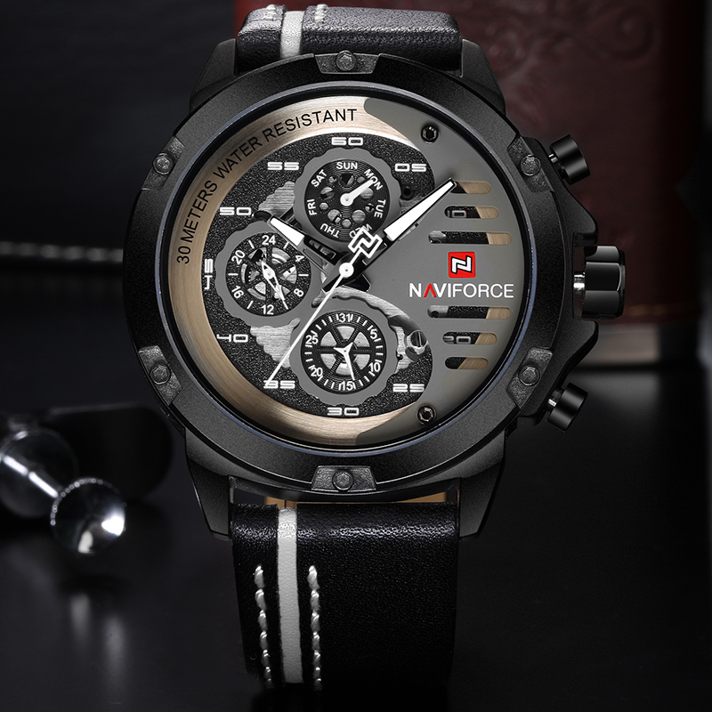 ساعة NAVIFORCE الرياضية العسكر - مراجعة Smartwatch New Watches For Men وسعره