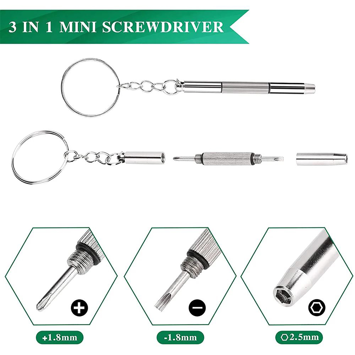 1/2 قطعة مفك براغي دقيق 3 في 1 - مراجعة Watch Tool Repair Kit وسعره
