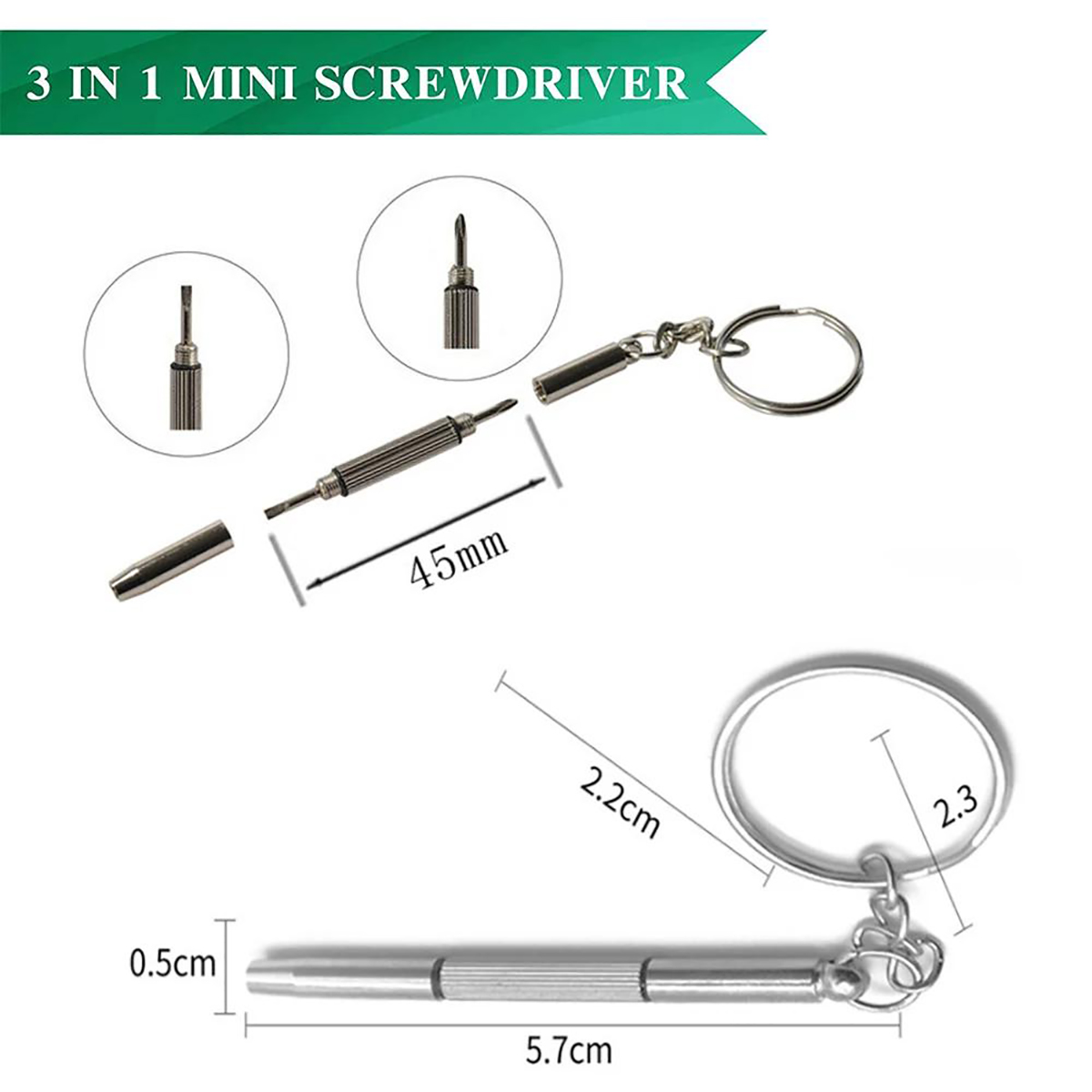 1/2 قطعة مفك براغي دقيق 3 في 1 - مراجعة Watch Tool Repair Kit وسعره