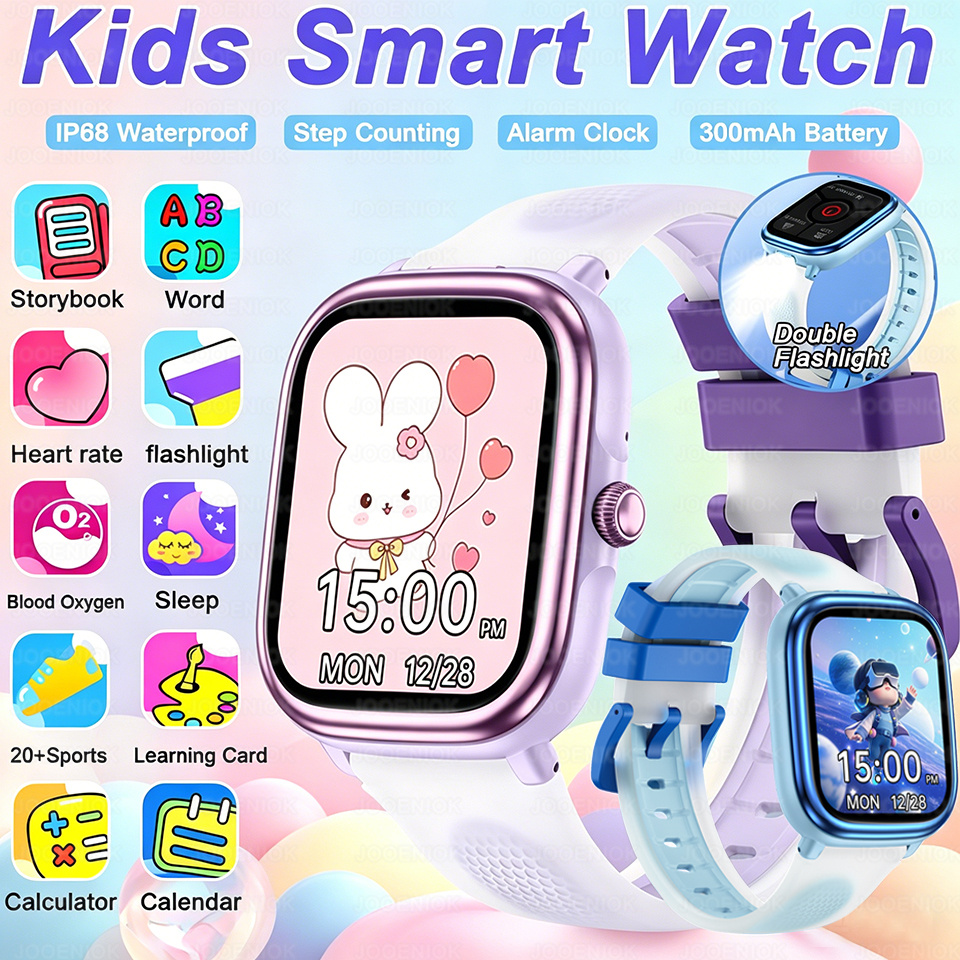 ساعة ذكية جديدة للأطفال لعام 2 - مراجعة Smartwatch Watches Birthday Gift For Boys وسعره