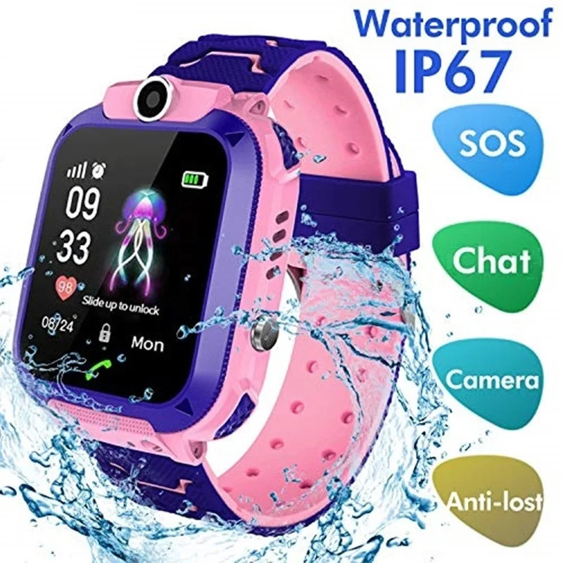 2G Kids ساعة ذكية SOS Call LBS - مراجعة Smartwatch Watches Birthday Gift For Boys وسعره