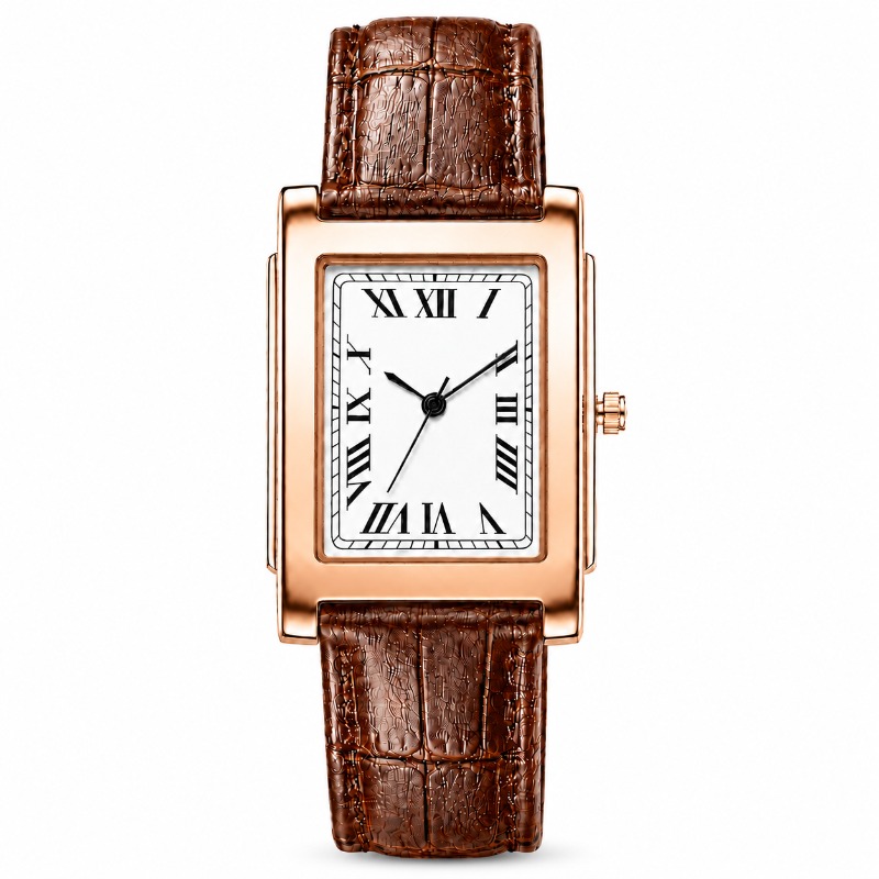 ساعات رجالية مستطيلة الشكل بتص - مراجعة Smartwatch Vintage Watches For Men وسعره