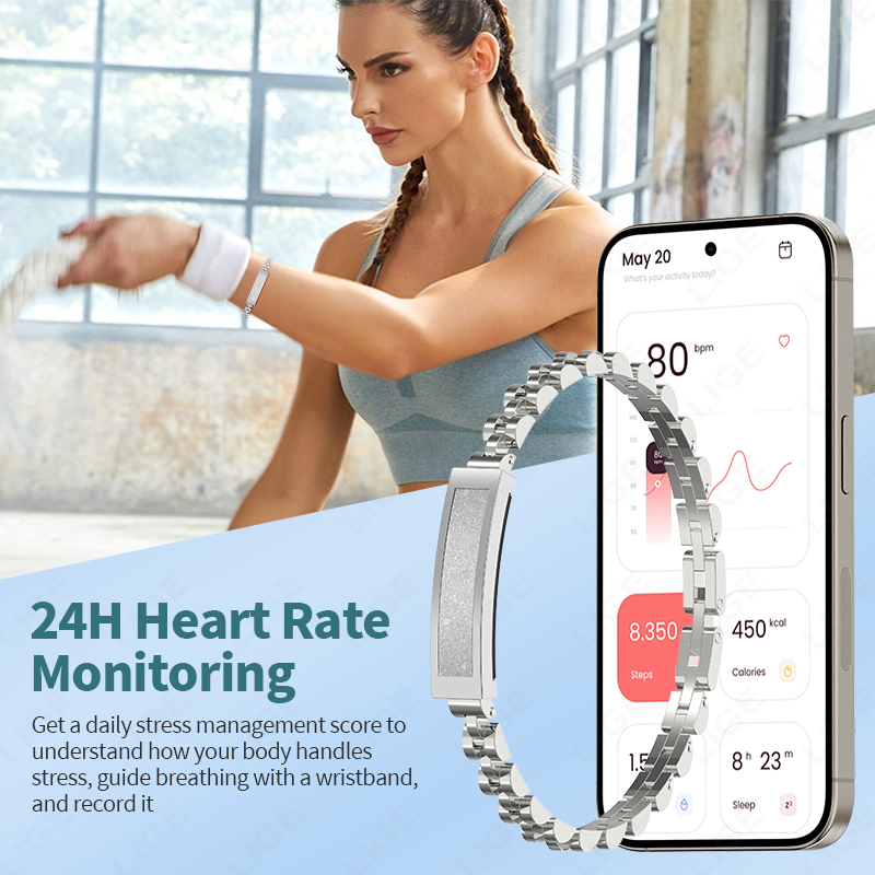 LIGE موضة جديدة ساعة ذكية النس - مراجعة Smartwatch Digital Watches For Women وسعره