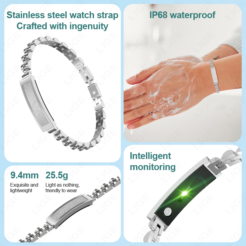 LIGE موضة جديدة ساعة ذكية النس - مراجعة Smartwatch Digital Watches For Women وسعره