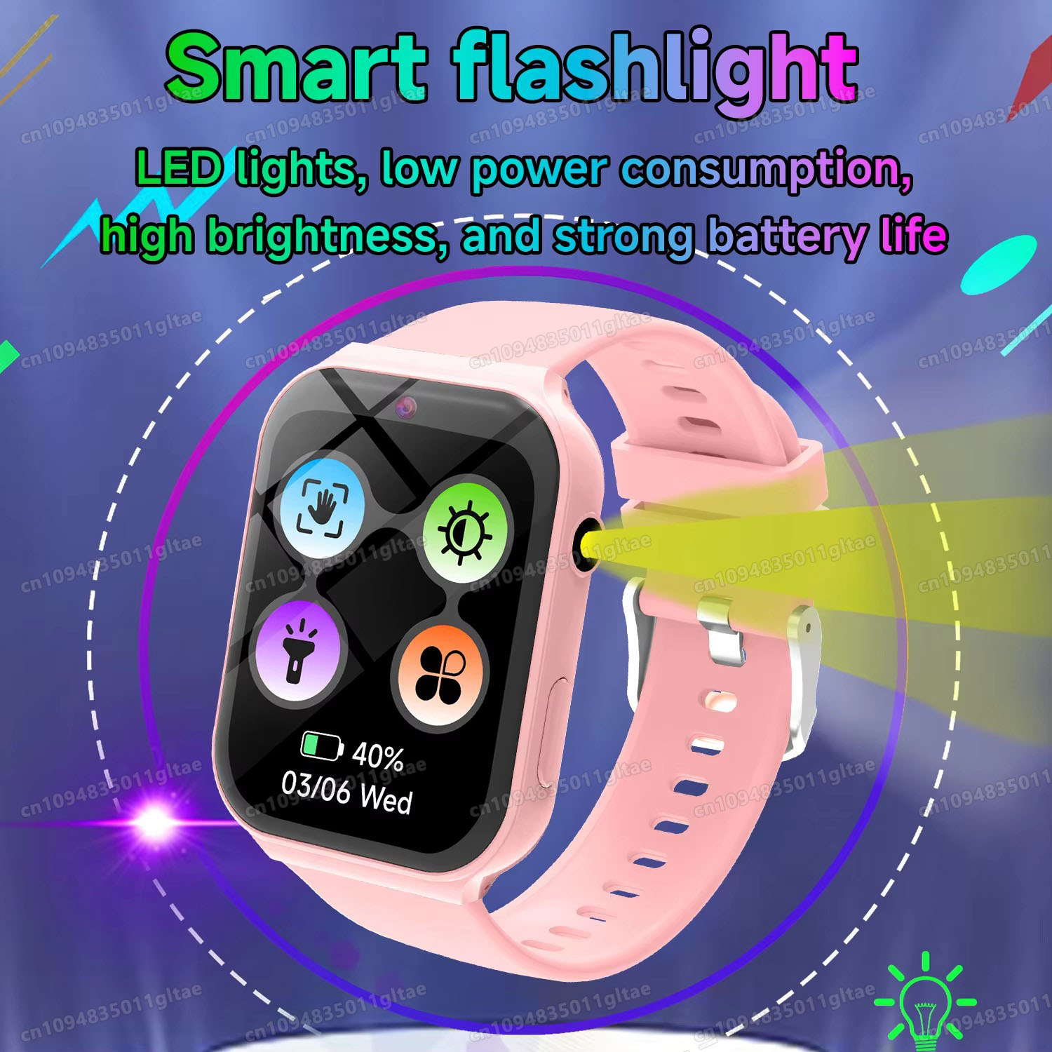 ساعة ذكية جديدة للأطفال مع كام - مراجعة Smartwatch Watches Birthday Gift For Boys وسعره