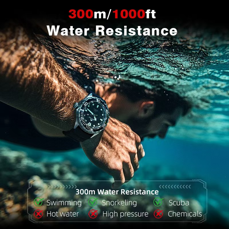 ساعة غوص من الفولاذ المقاوم لل - مراجعة Smartwatch Ring Watches وسعره