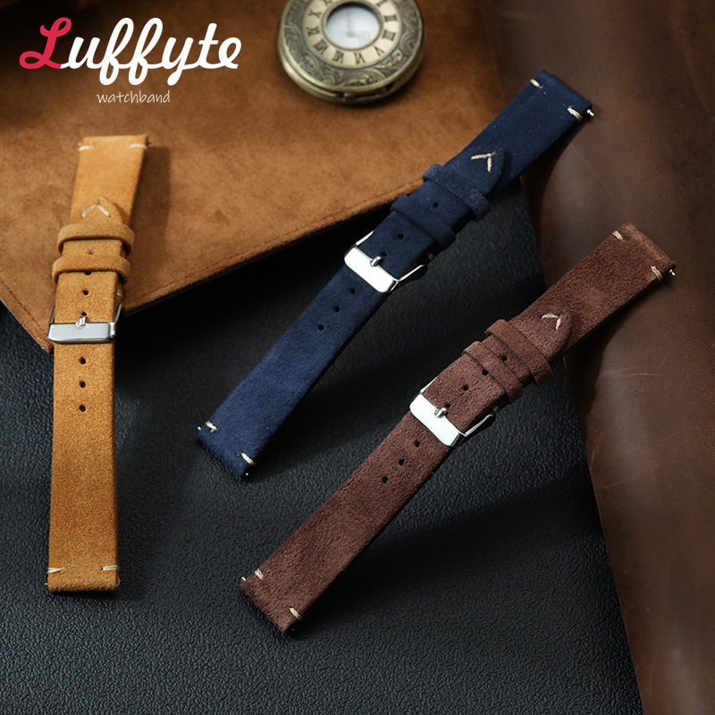 خمر جلد الغزال حزام (استيك) سا - مراجعة Smartwatch Vintage Watches For Men وسعره