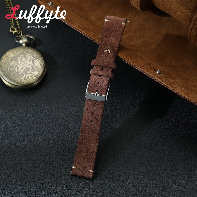 خمر جلد الغزال حزام (استيك) سا - مراجعة Smartwatch Vintage Watches For Men وسعره