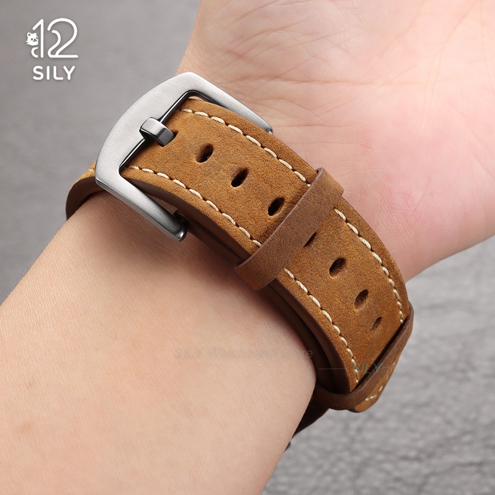 حزام ساعة من جلد العجل مقاس 20 - مراجعة Smartwatch Vintage Watches For Men وسعره