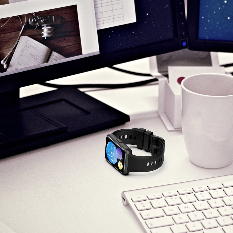 حزام سيليكون للساعة الذكية لسا - مراجعة Huawei Smartwatch Watch Fit وسعره