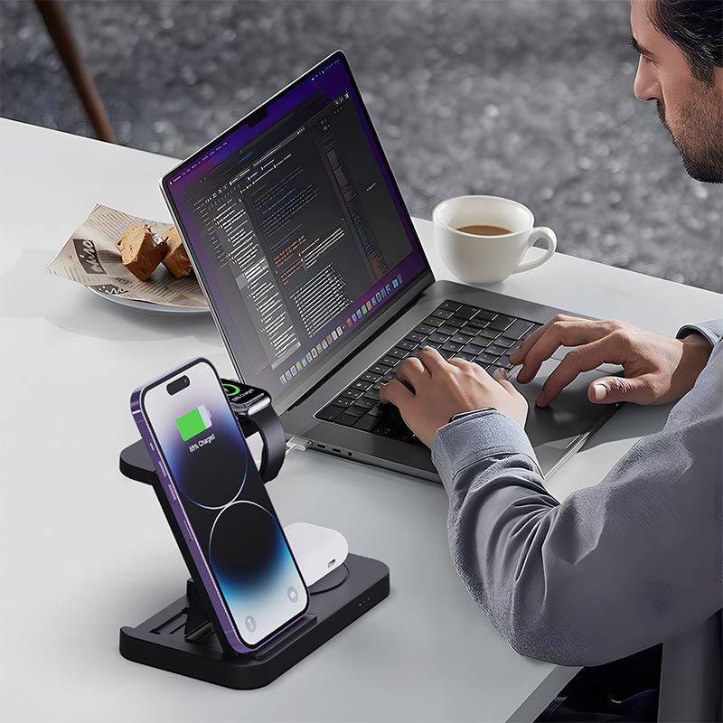 محطة شحن لاسلكية قابلة للطي 4  - مراجعة Watch 7 Smartwatch Iphone وسعره