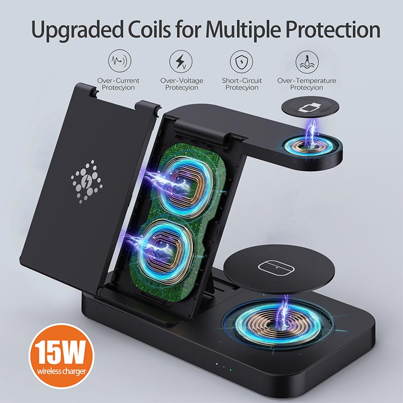 محطة شحن لاسلكية قابلة للطي 4  - مراجعة Watch 7 Smartwatch Iphone وسعره