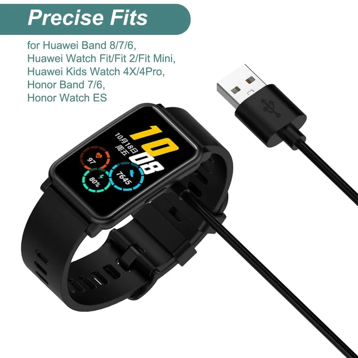 شاحن ساعة ذكية USB بديل لهواوي - مراجعة Huawei Smartwatch Watch Fit وسعره