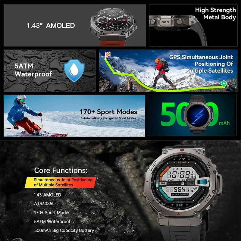 ساعة ذكية عسكرية جديدة DM58 لع - مراجعة Smartwatch New Watches For Men وسعره