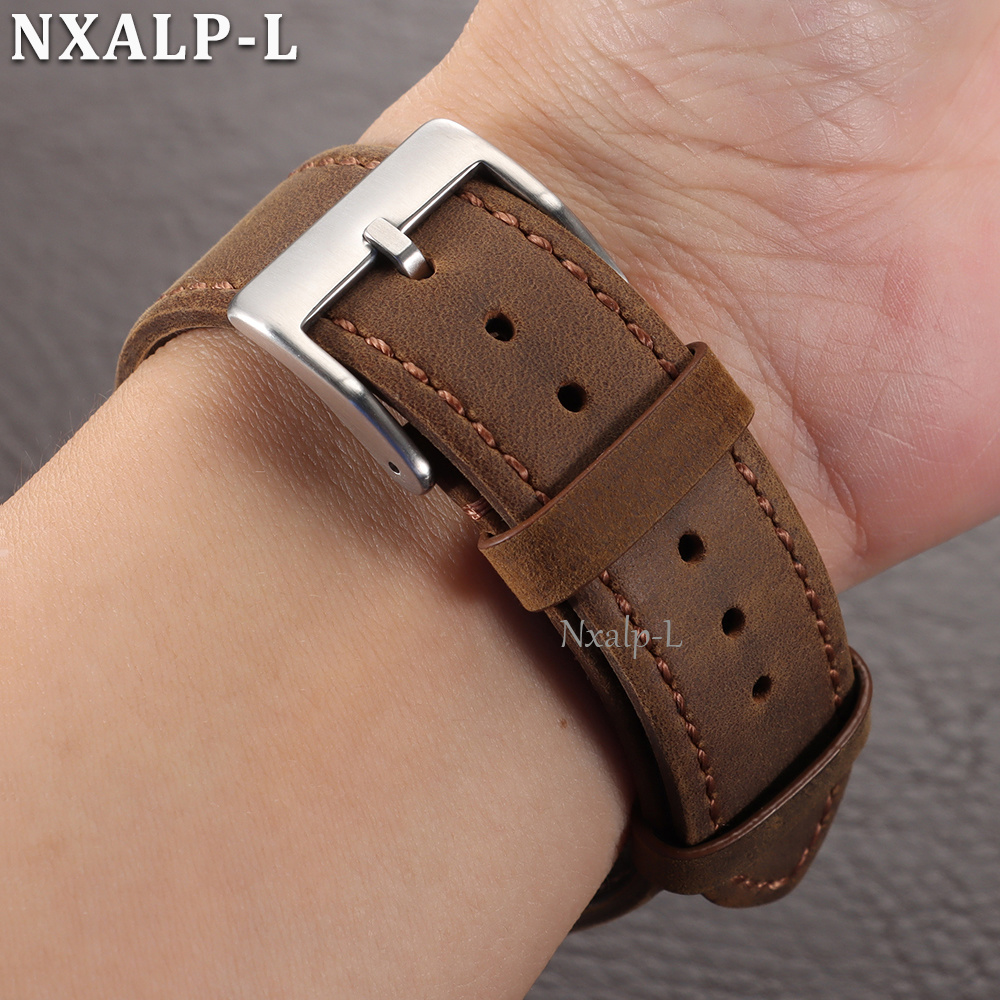 حزام ساعة من الجلد المطفي والش - مراجعة Smartwatch Vintage Watches For Men وسعره