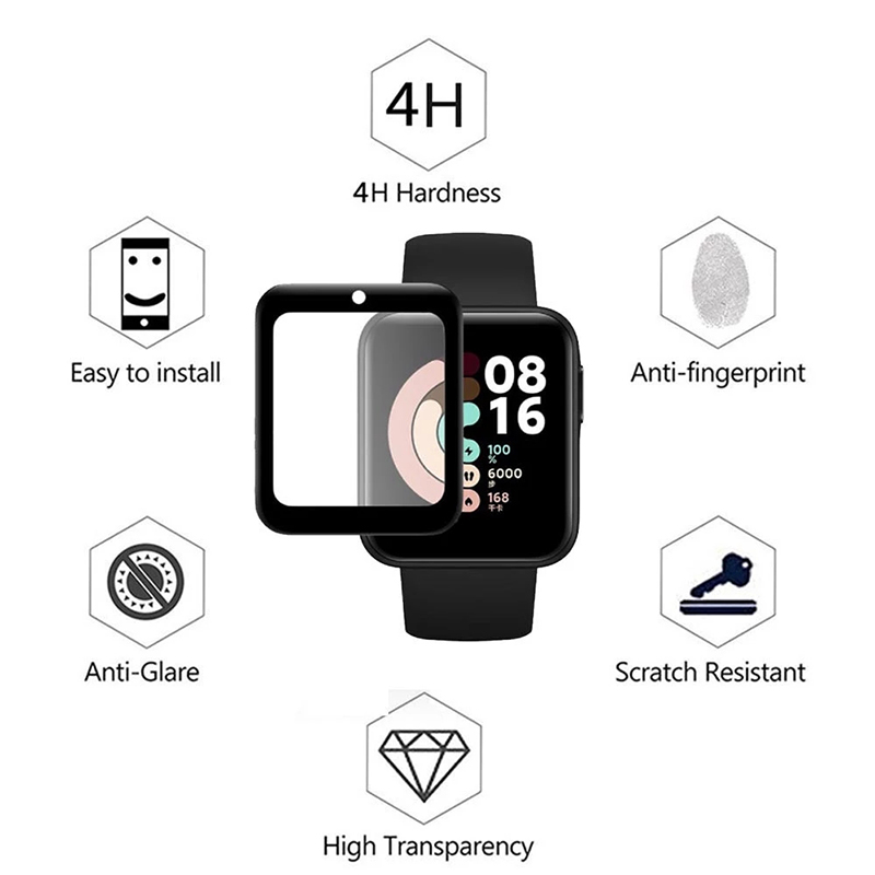 2 قطعة الزجاج المقسى لساعة Red - مراجعة Smartwatch Redmi Watches وسعره