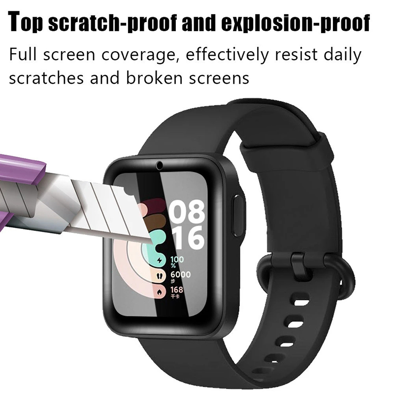 2 قطعة الزجاج المقسى لساعة Red - مراجعة Smartwatch Redmi Watches وسعره