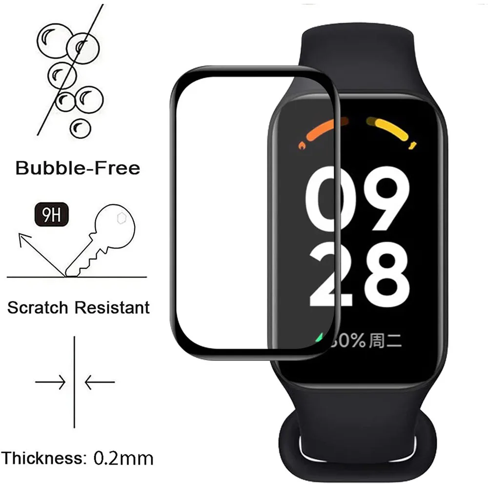 1-3 قطعة ثلاثية الأبعاد فيلم م - مراجعة Smartwatch Redmi Watches وسعره