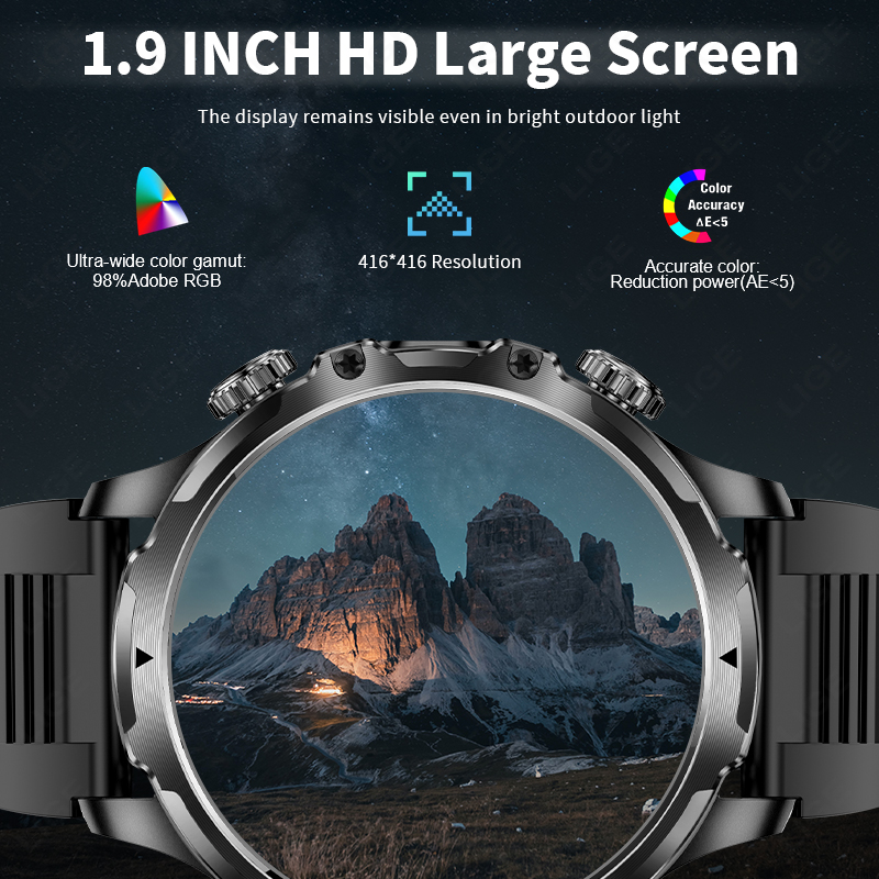 LIGE Smartwatch العسكرية الرجا - مراجعة Timex Watches Smartwatch وسعره