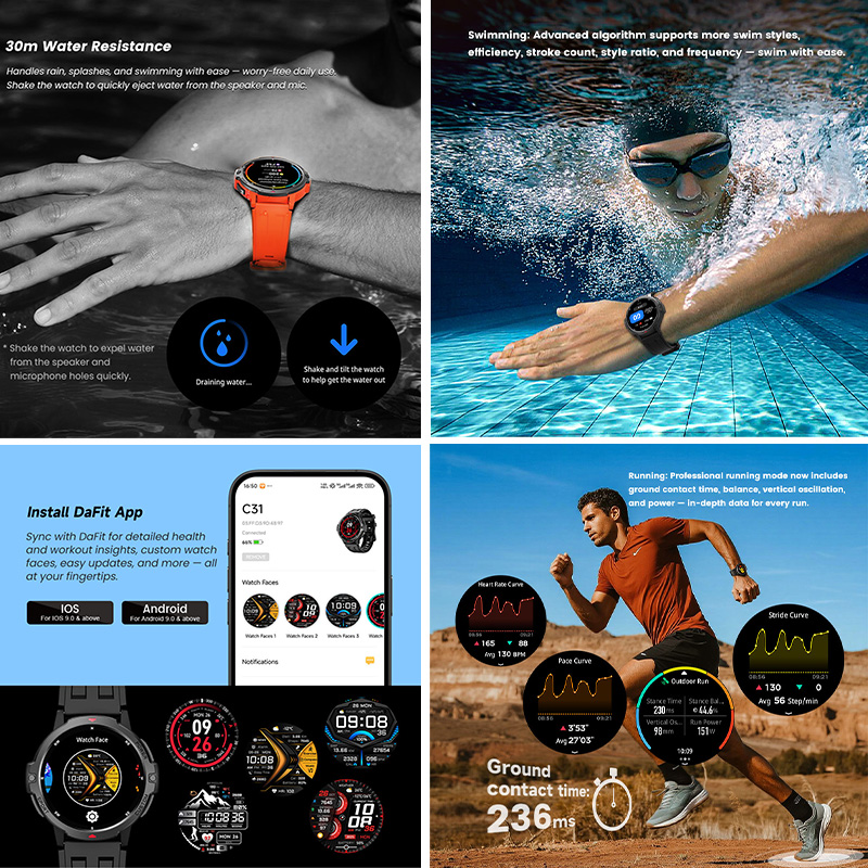 ساعة ذكية عسكرية جديدة بشاشة 1 - مراجعة Timex Watches Smartwatch وسعره