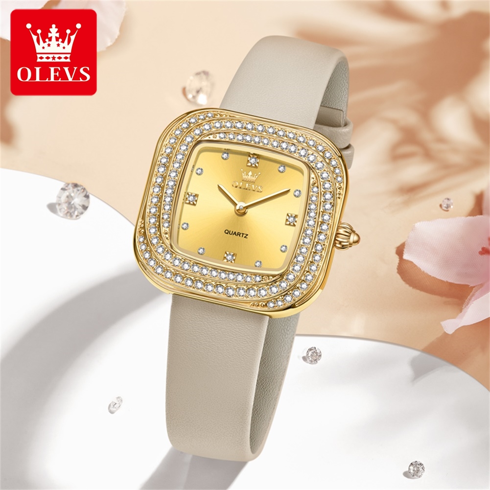 ساعة كوارتز مربعة الشكل للسيدا - مراجعة Watch Bezel Insert وسعره