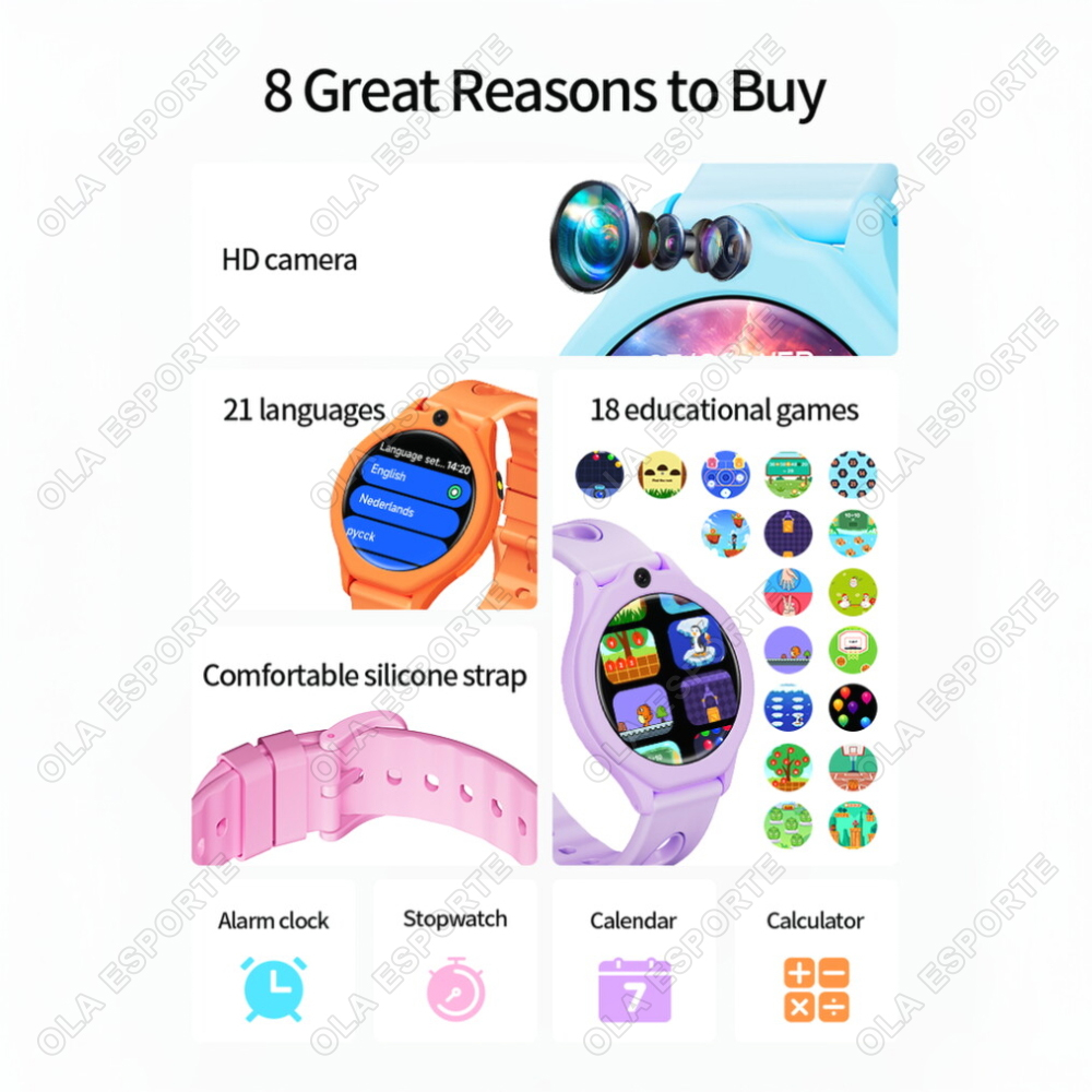 ساعة ذكية جديدة للأطفال بشاشة  - مراجعة Smartwatch Watches Gift For Boys On Birthday وسعره