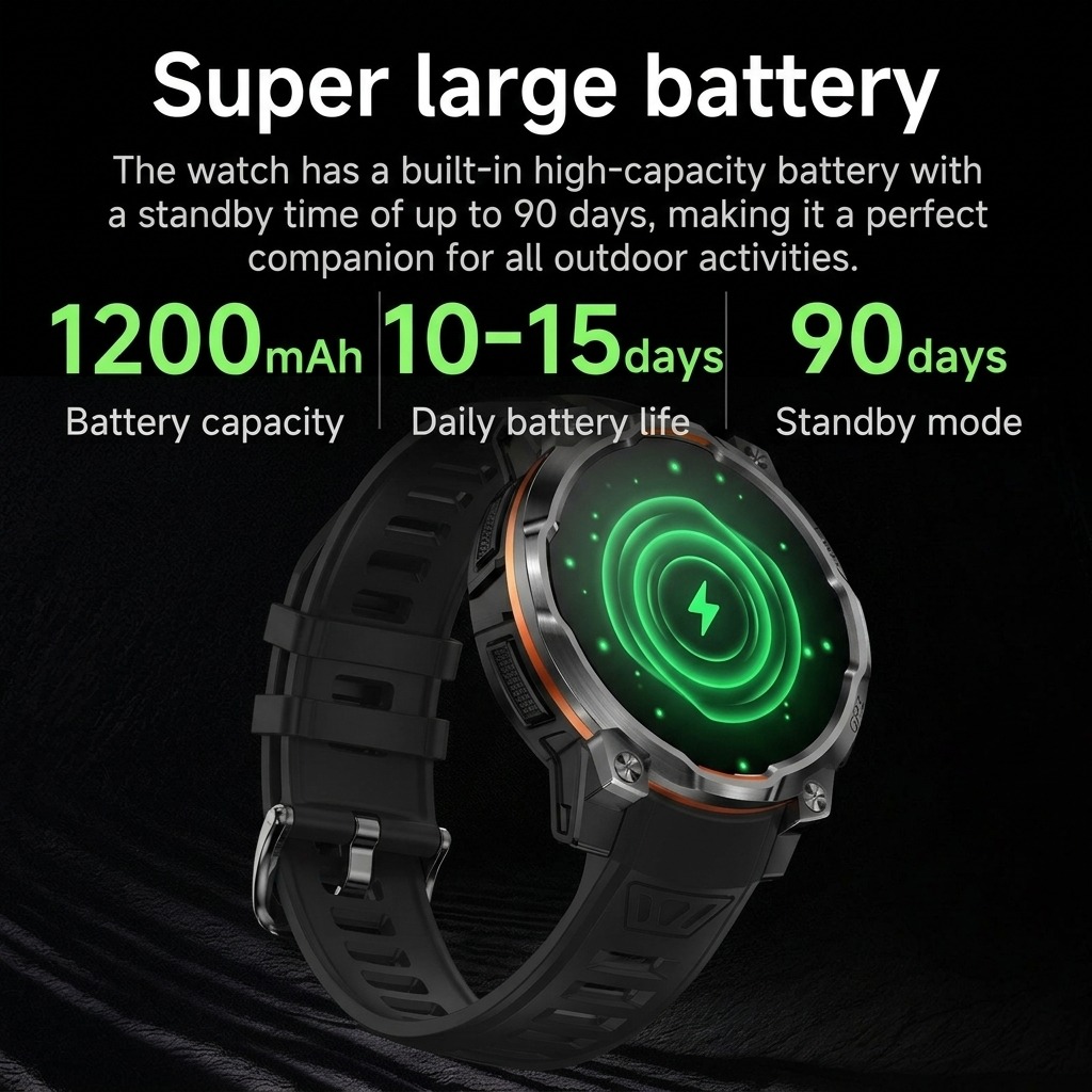 ساعة ذكية عسكرية جديدة 2026 مع - مراجعة Watch Vs Smartwatch وسعره