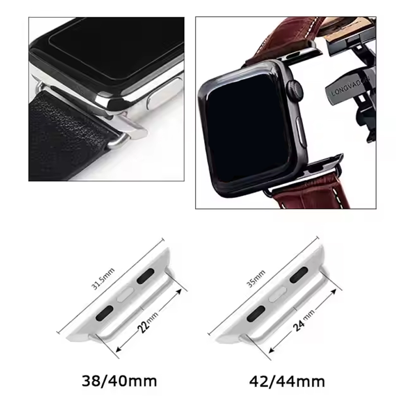 2 قطعة محول موصل الفولاذ المقا - مراجعة Replacement Watch Bracelet وسعره