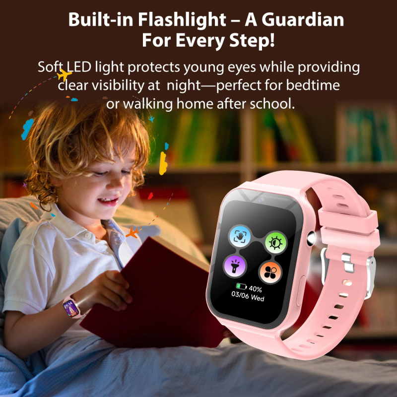 ساعات ذكية جديدة للأطفال لمراق - مراجعة Smartwatch Watches Birthday Gift For Boys وسعره