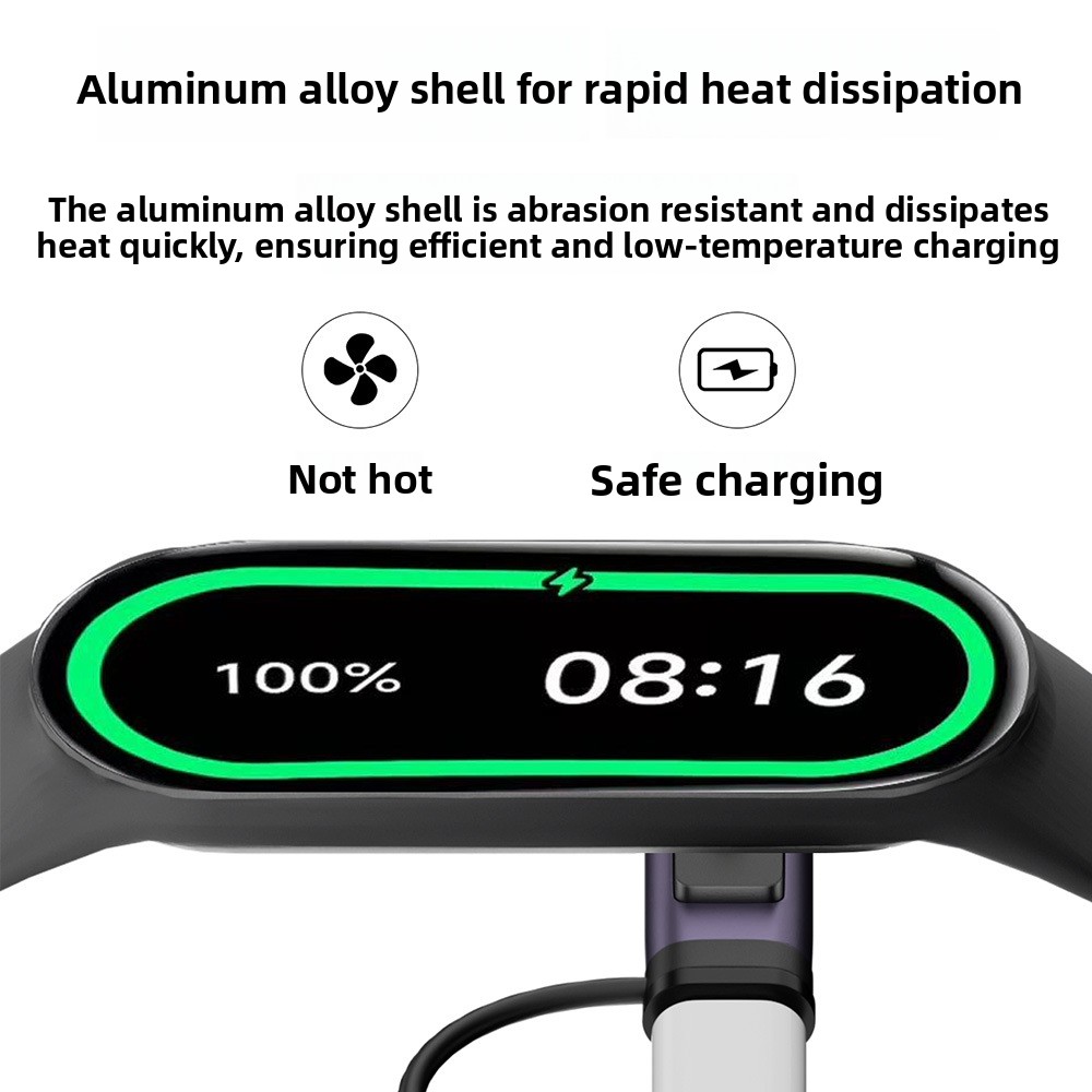 محول شحن مغناطيسي بمؤشر LED من - مراجعة Smartwatch Redmi Watches وسعره