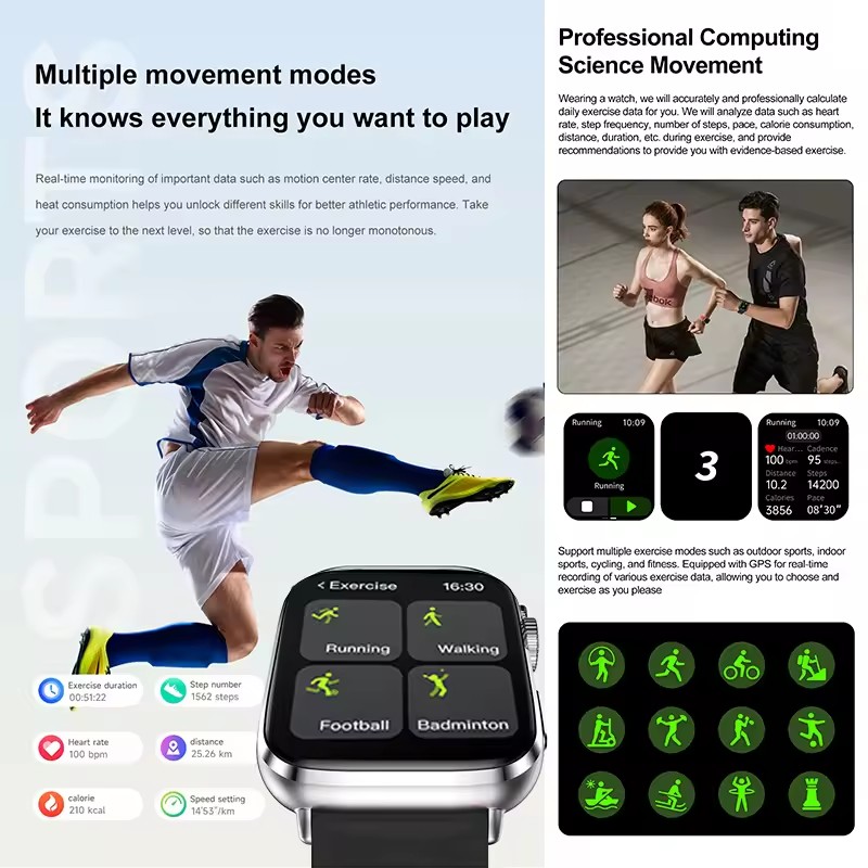 ساعة ذكية الاتصال الهاتفي الرد - مراجعة Smartwatch Watches Brands For Women وسعره