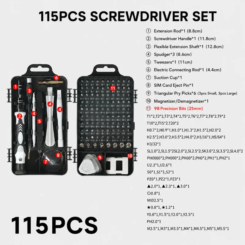 مجموعة مفكات مغناطيسية محمولة  - مراجعة Watch Tool Repair Kit وسعره