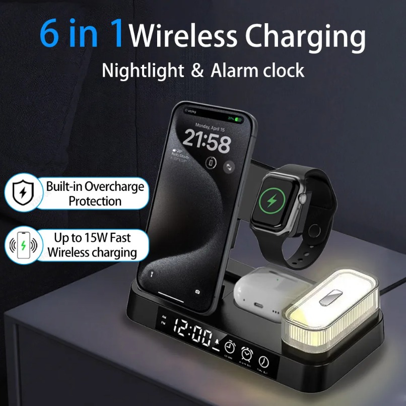 شاحن لاسلكي قابل للإزالة 6 في  - مراجعة Watch 7 Smartwatch Iphone وسعره