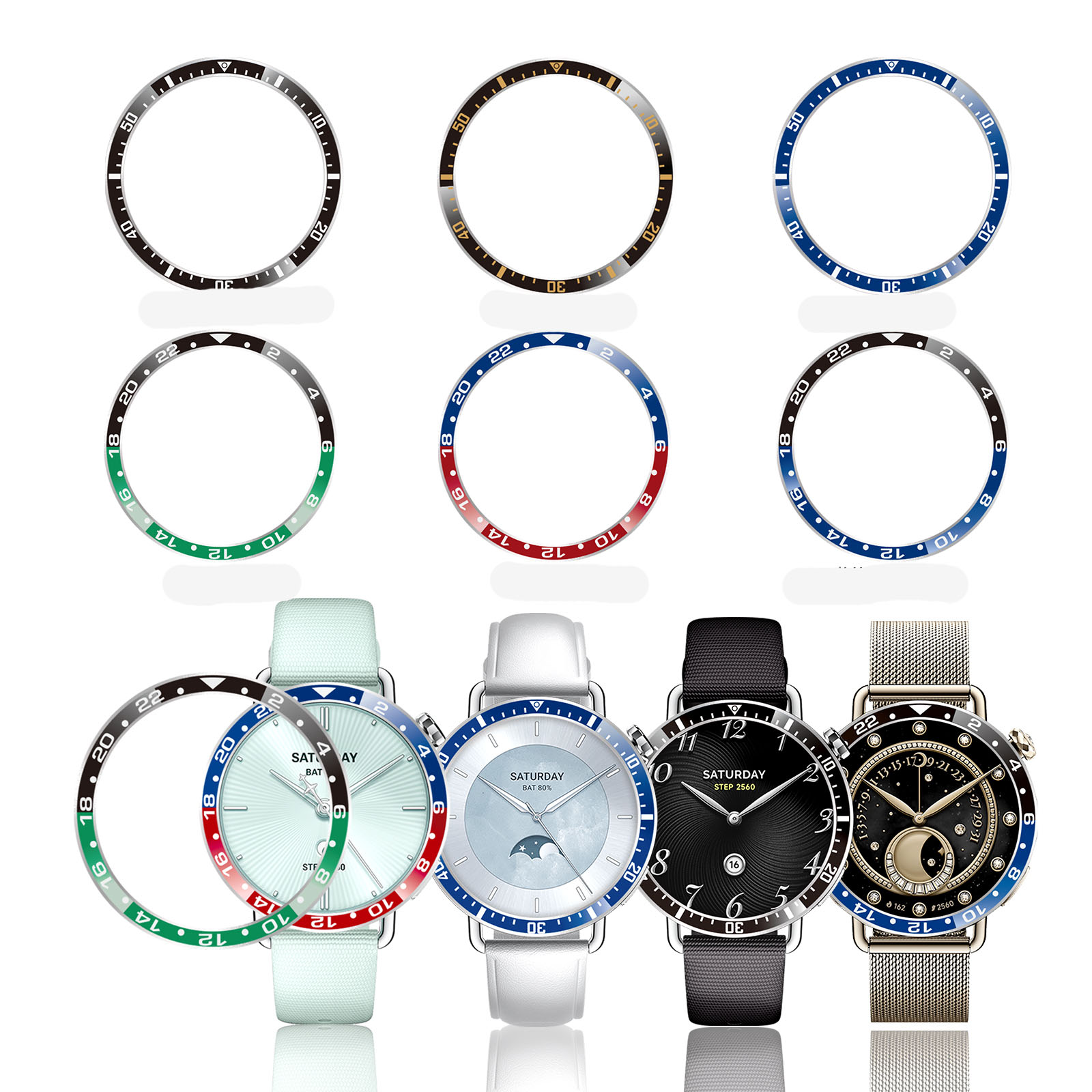 Heorland حافظة Xiaomi Watch S4 - مراجعة Smartwatch Ring Watches وسعره