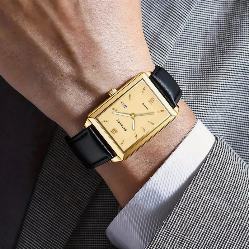 ساعات رجالية جلدية كاجوال، ساع - مراجعة Smartwatch New Watches For Men وسعره
