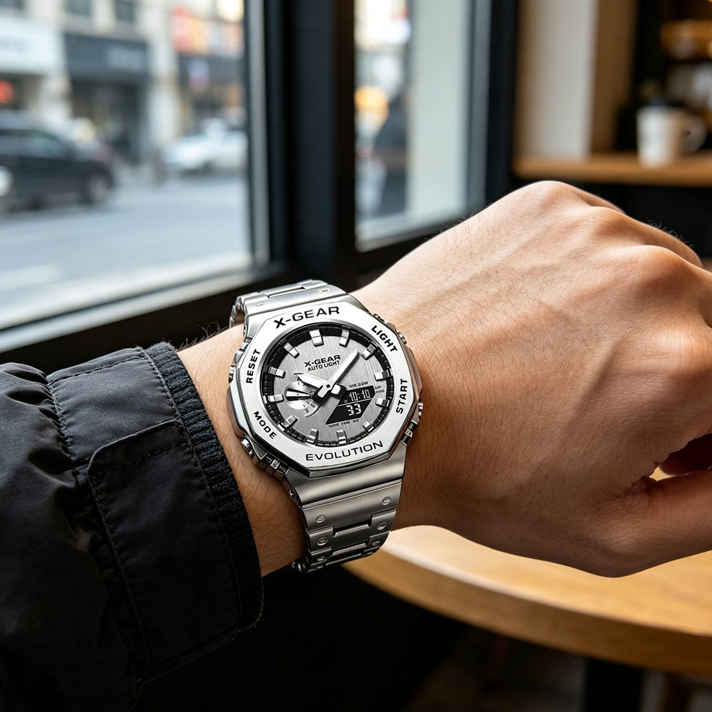 ساعة رياضية رقمية بشاشة مزدوجة - مراجعة Smartwatch Digital Watches For Women وسعره