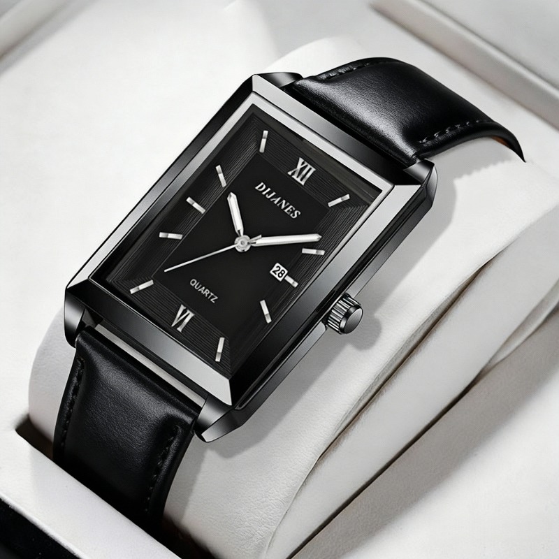 ساعات رجالية جلدية كاجوال بتصم - مراجعة Smartwatch New Watches For Men وسعره