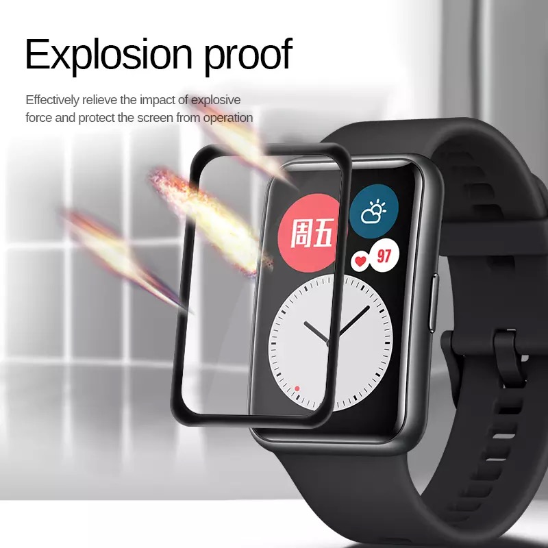 زجاج واقي ناعم لساعة هواوي وات - مراجعة Huawei Smartwatch Watch Fit وسعره