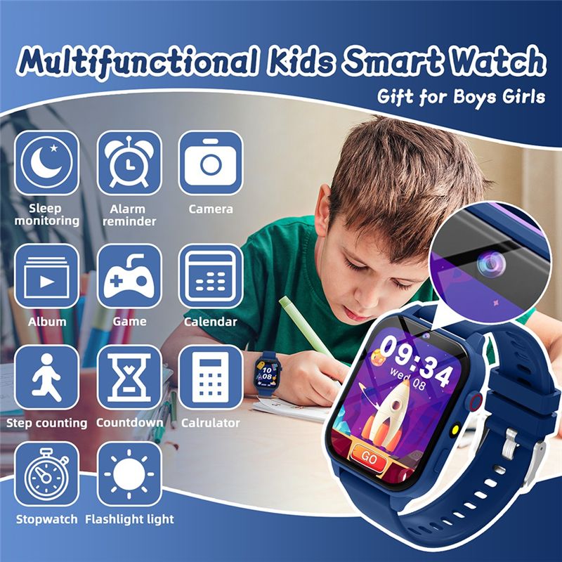 ساعة ذكية للأطفال من BNVN مع ك - مراجعة Smartwatch Watches Birthday Gift For Boys وسعره
