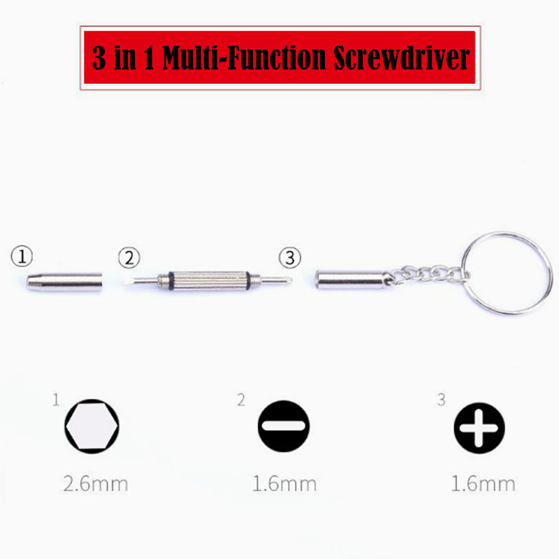 مفك براغي 3 في 1 للنظارات، طقم - مراجعة Watch Tool Repair Kit وسعره
